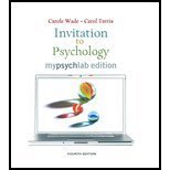 Stock image for Invitation to Psych -Mypsychlab Edition(4th, 08) by Wade, Carole - Tavris, Carol [Paperback (2008)] for sale by HPB-Red