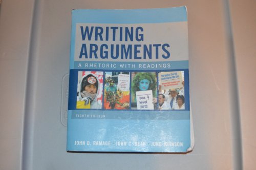 Imagen de archivo de Writing Arguments: A Rhetoric with Readings a la venta por a2zbooks