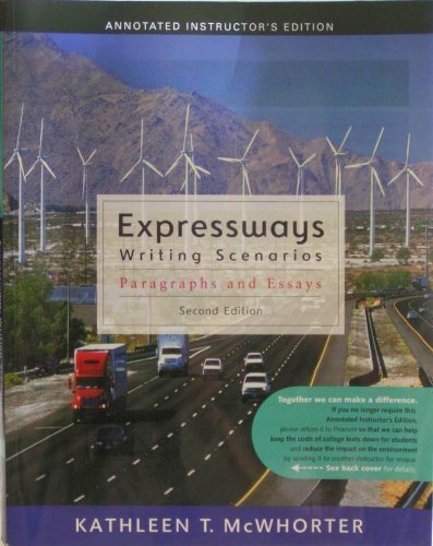 Imagen de archivo de Expressways Writing Scenarios: Paragraphs and Essays (Second Edition) (Annotated Instructor's Editio a la venta por ThriftBooks-Dallas