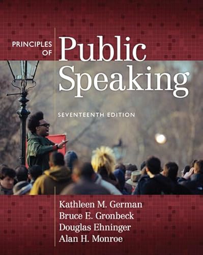 Beispielbild fr Principles of Public Speaking (17th Edition) zum Verkauf von BooksRun