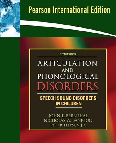 Beispielbild fr Articulation and Phonological Disorders : International Edition zum Verkauf von Better World Books