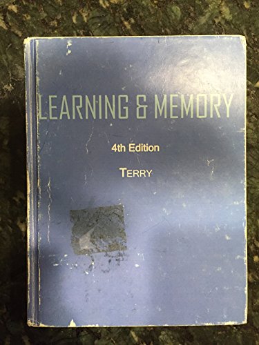 Imagen de archivo de Learning and Memory (4th Edition) a la venta por ThriftBooks-Dallas