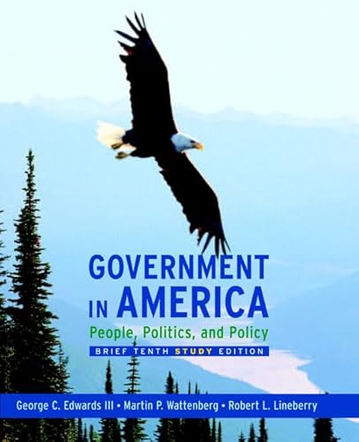 Imagen de archivo de Government in America: People, Politics and Policy, Brief Study Edition a la venta por HPB-Red