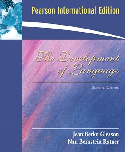 Beispielbild fr The Development of Language: International Edition zum Verkauf von WorldofBooks
