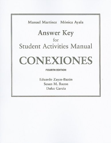 Imagen de archivo de SAM Answer Key for Conexiones: Comunicacion y cultura a la venta por Iridium_Books