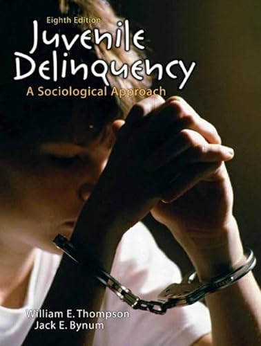 Imagen de archivo de Juvenile Delinquency : A Sociological Approach a la venta por Better World Books