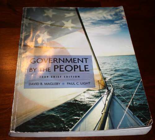 Imagen de archivo de Government by the People, 2009 Brief Edition a la venta por SecondSale