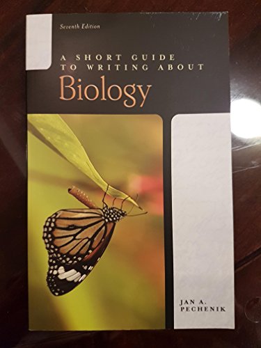 Beispielbild fr A Short Guide to Writing about Biology zum Verkauf von BooksRun
