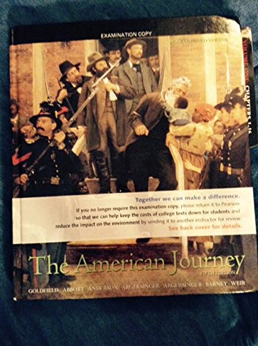 Imagen de archivo de The American Journey: A History of the United States (Instructor's Edition) a la venta por BookHolders