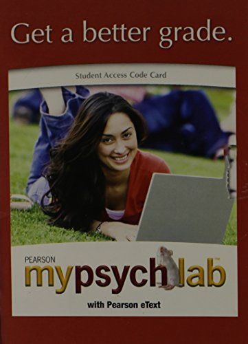 9780205669097: Pearson MyPsychLab with eText Student Access Code Card