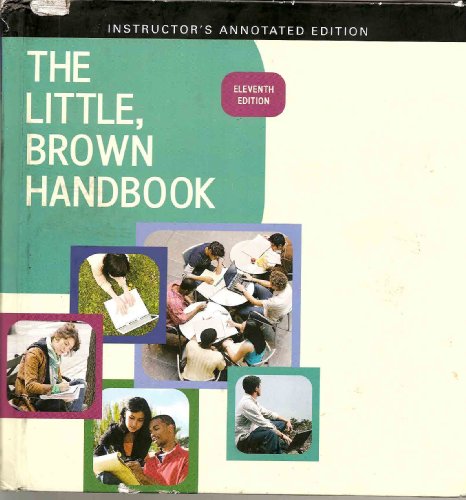 Imagen de archivo de The Little, Brown Handbook (Instructor's Annotated Edition) a la venta por HPB-Red