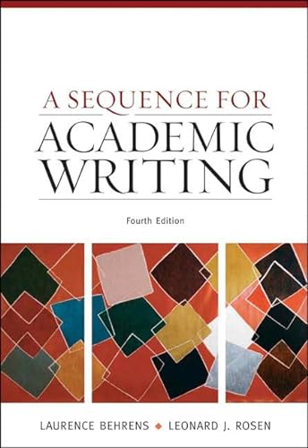 9780205674374: A Sequence for Academic Writing
