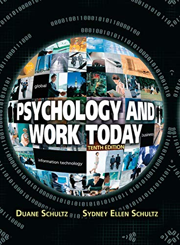 9780205683581: Psychology and Work Today, 10th Edition: International Student Edition