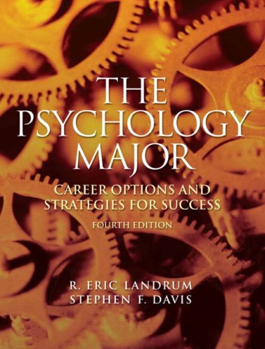 Beispielbild fr The Psychology Major: Career Options and Strategies for Success zum Verkauf von SecondSale