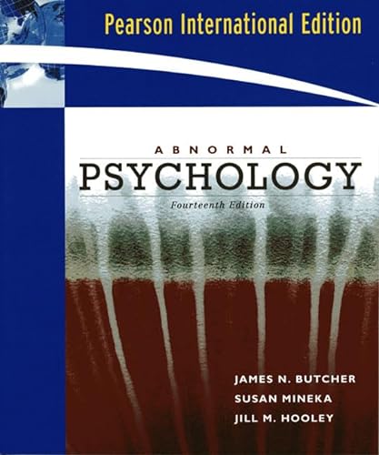 Imagen de archivo de Abnormal Psychology. James Butcher, Susan Mineka, Jill M. Hooley a la venta por ThriftBooks-Atlanta