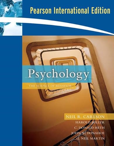 9780205685578: Psychology:The Science of Behavior: International Edition