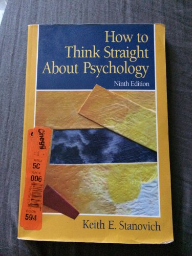 Beispielbild fr How to Think Straight about Psychology zum Verkauf von Better World Books