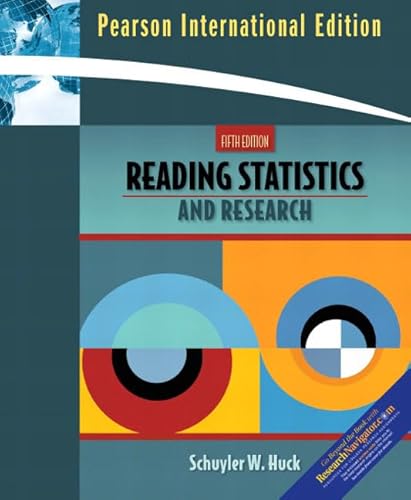 Stock image for Reading Statistics and Research for sale by Phatpocket Limited