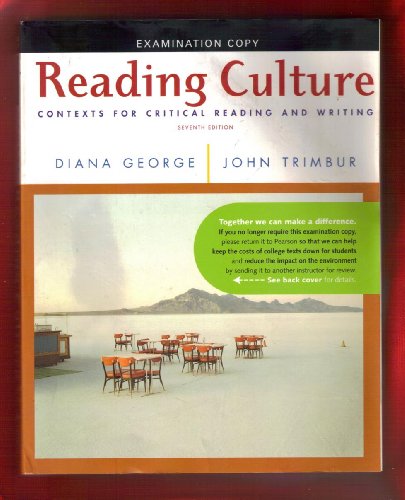 Beispielbild fr Reading Culture : Contexts for Critical Reading and Writing zum Verkauf von Better World Books