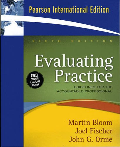 Beispielbild fr Evaluating Practice: Guidelines for the Accountable Professional: International Edition zum Verkauf von medimops