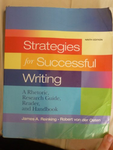 9780205689446: Strategies for Successful Writing: A Rhetoric, Research Guide, Reader and Handbook (9th Edition)