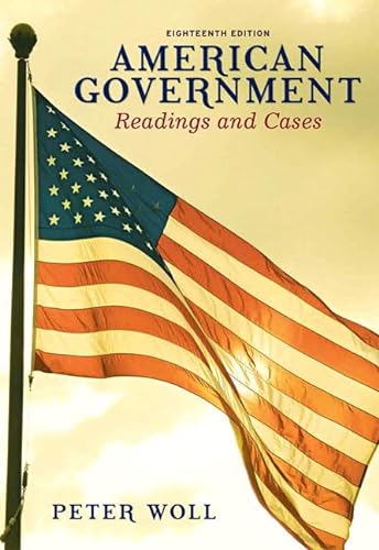 Beispielbild fr American Government: Readings and Cases zum Verkauf von SecondSale