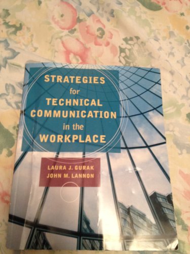 Beispielbild fr Strategies for Technical Communication in the Workplace zum Verkauf von Books Unplugged