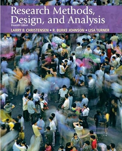9780205701650: Research Methods, Design, and Analysis:United States Edition