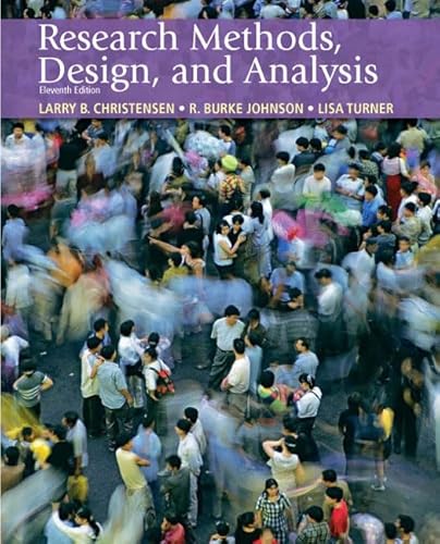 Stock image for Research Methods, Design, and Analysis for sale by Better World Books