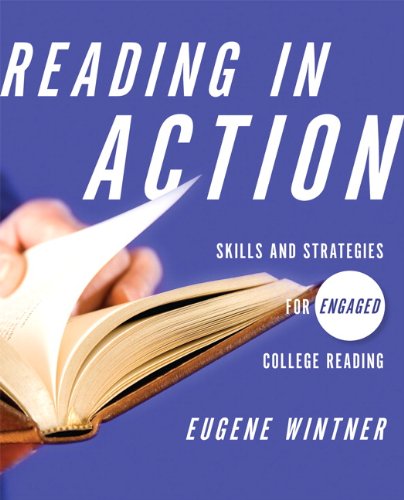 Beispielbild fr Reading in Action: Skills and Strategies for Engaged College Reading zum Verkauf von a2zbooks