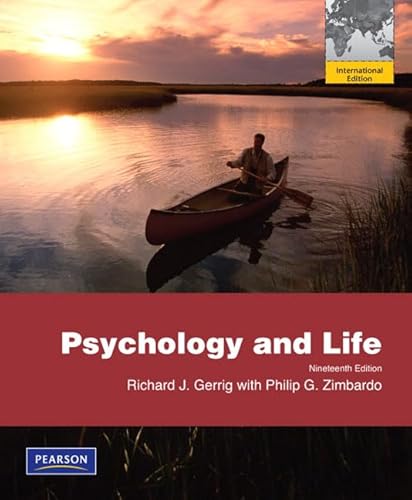 Stock image for Psychology and Life (International Edition) for sale by Booksavers of MD