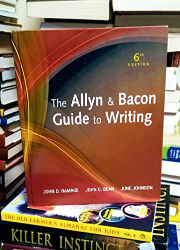 Imagen de archivo de The Allyn and Bacon Guide to Writing a la venta por Better World Books: West