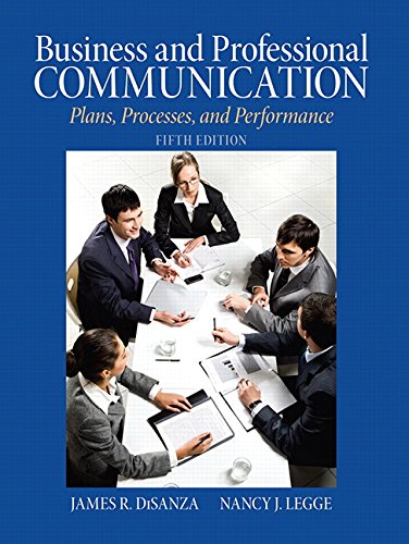 Beispielbild fr Business & Professional Communication: Plans, Processes, and Performance zum Verkauf von Anybook.com