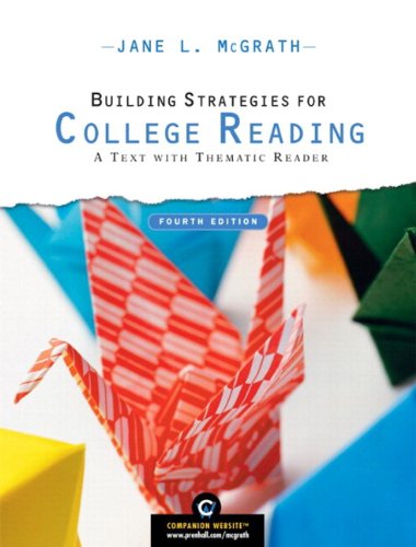 Imagen de archivo de Building Strategies for College Reading: a Text With Thematic Reader + Myreadinglab a la venta por dsmbooks