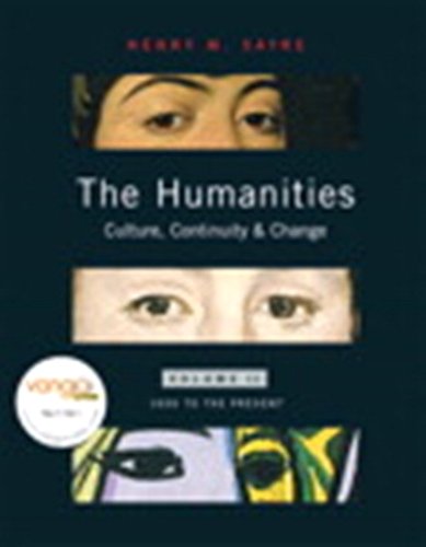 Imagen de archivo de The Humanities: Culture, Continuity and Change: 1600 to the Present: 2" a la venta por Hawking Books