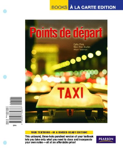 Points De Depart: Books a La Carte Edition (French Edition) (9780205730377) by Pons, Cathy; Scullen, Mary Ellen; Valdman, Albert