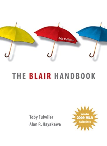 Beispielbild fr The Blair Handbook: 2009 MLA Update Editon (5th Edition) zum Verkauf von -OnTimeBooks-