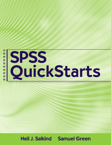 Beispielbild fr SPSS QuickStarts zum Verkauf von Zoom Books Company
