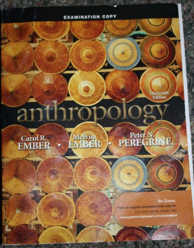 Imagen de archivo de Anthropology a la venta por Better World Books