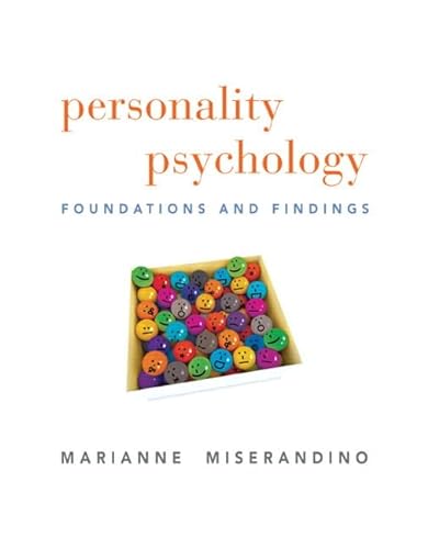 Stock image for Personality Psychology/Foundatios and Findings for sale by Book ReViews
