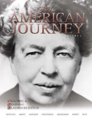 Imagen de archivo de The American Journey, Brief Volume 2: Teaching and Learning Classroom Edition a la venta por SecondSale