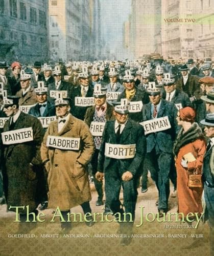 Imagen de archivo de The American Journey, Volume Two: A History of the United States a la venta por ThriftBooks-Dallas