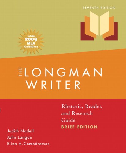 9780205739998: Longman Writer, The, Brief Edition, MLA Update Edition: Rhetoric, Reader, and Research Guide