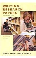 Writing Research Papers (Spiral) with MyCompLab (12-month access) (13th Edition) (9780205740581) by Lester (Deceased), James D.; Lester Jr., James D.