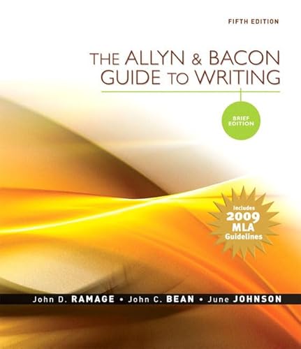 Stock image for The Allyn & Bacon Guide to Writing: Brief Edition, MLA Update Edition (5th Edition) for sale by SecondSale