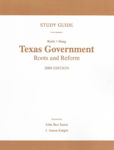 9780205745203: Study Guide for Texas Politics and Govenment