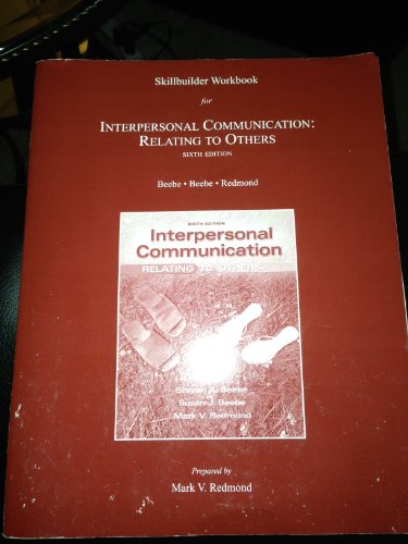 9780205750726: Skillbuilder Workbook for Interpersonal Communication: Relating to Others