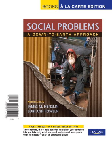 Imagen de archivo de Social Problems, Books a la Carte Edition (9th Edition) a la venta por Iridium_Books