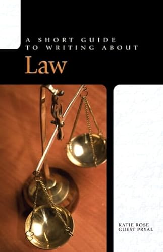 Imagen de archivo de Short Guide to Writing About Law (Short Guide Series from Pearson Longman) a la venta por BooksRun