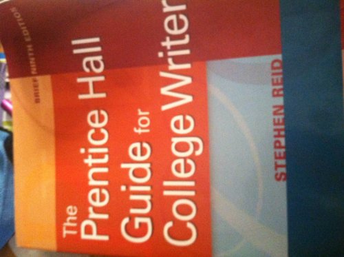 Imagen de archivo de The Prentice Hall Guide for College Writers a la venta por Better World Books